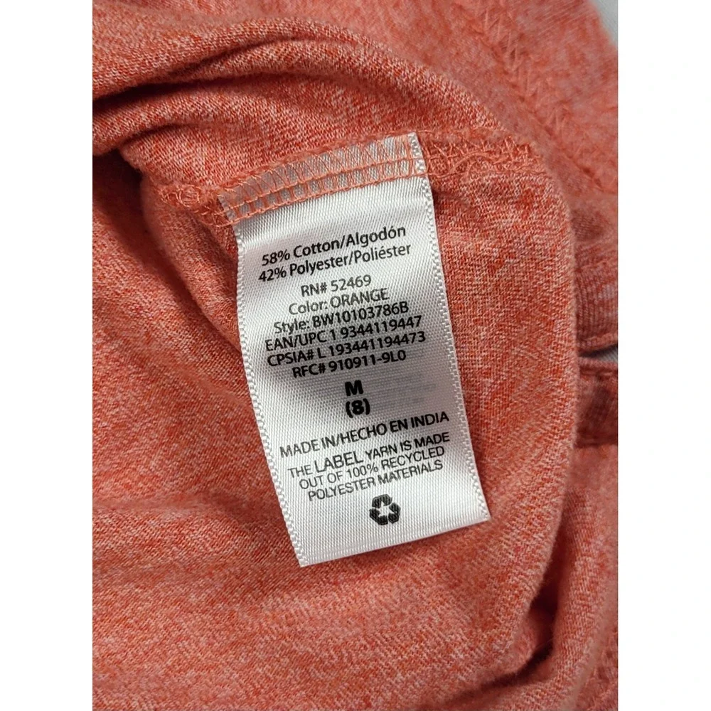 Wonder Nation Boy's Heathered Orange Short Sleeve Polo Shirt Size M (8)
